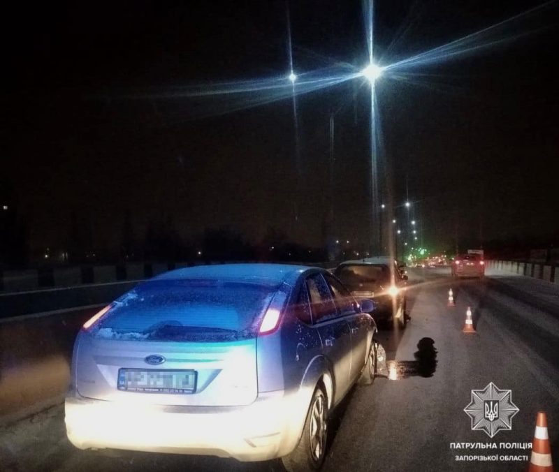 В Запорожье пьяный водитель спровоцировал аварию 