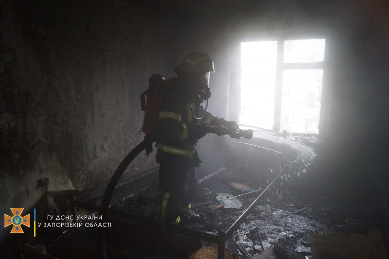 Пожар случился в Шевченковском районе на улице Воронина